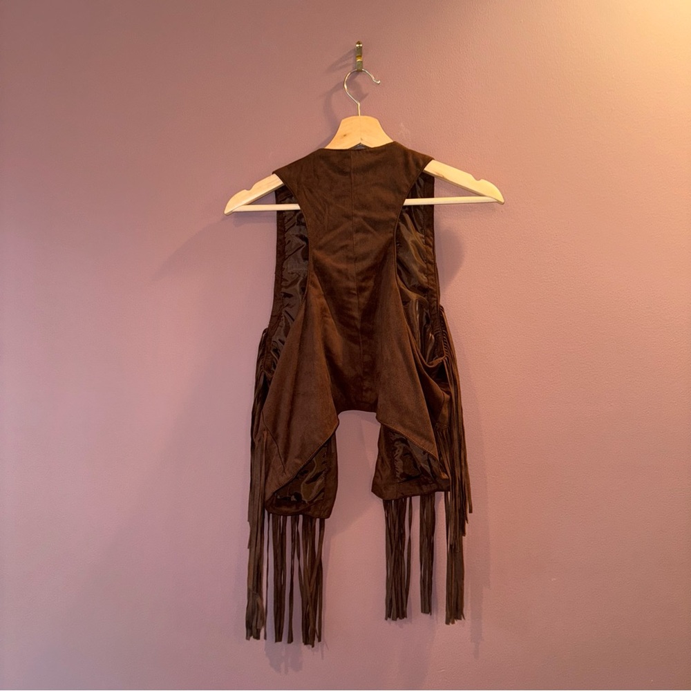 Rock & Roll Cowgirl Chocolate Fringe Vest - Picture 6 of 6